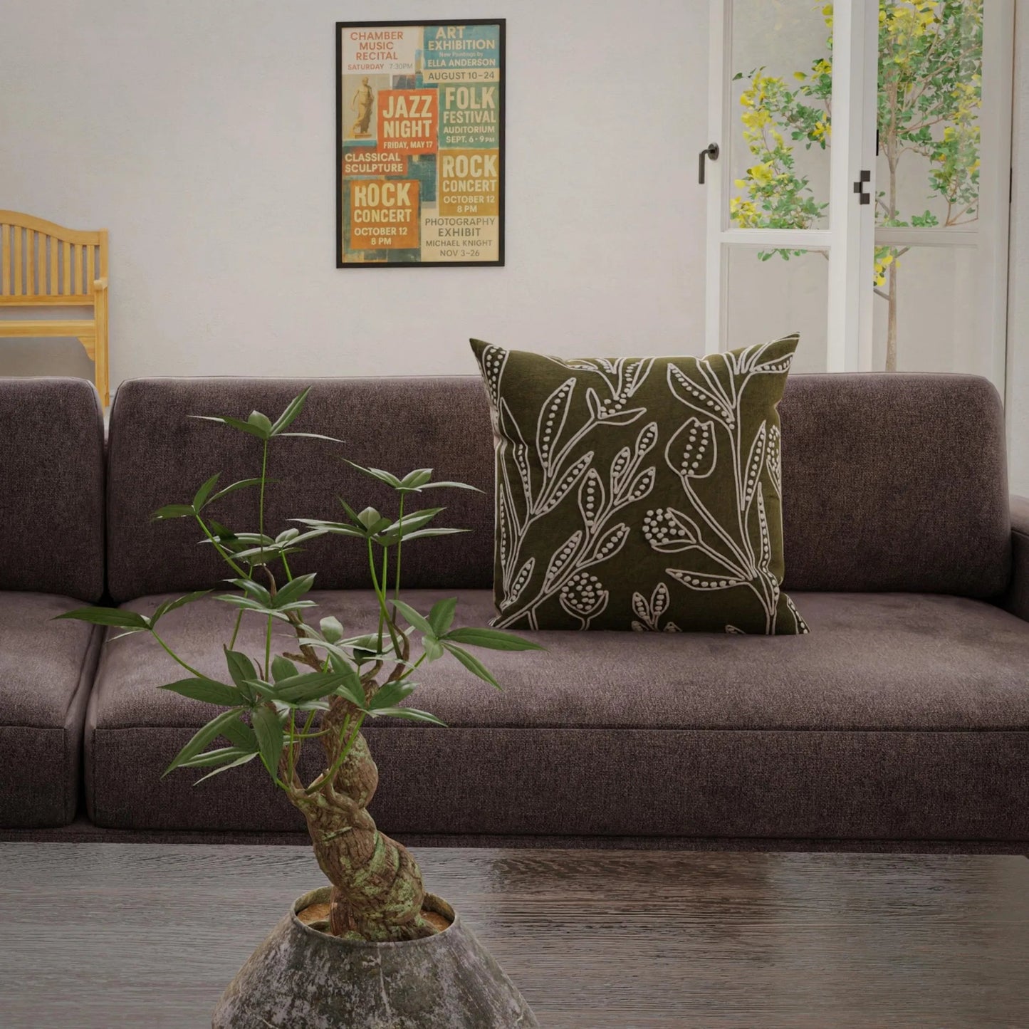 005 SI-2438742,SI-2438743,SI-2438744 | Lifestyle | Charlevoix Pillow by HedgeApple Essentials in green. Made from polyester, cotton duck in a eclectic & global style.