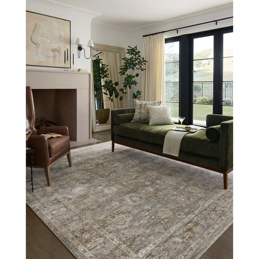 Tabitha TAI-04 Rug by Loloi in slate, natural. Made from 100% polyester in a unique style.