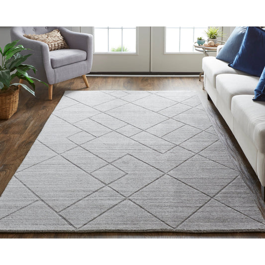 Redford Transitional Solid Rug - 8848F by Feizy. Made from 70% viscose, 30% wool in a unique style.