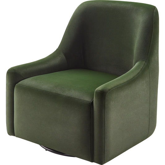 Tasa Armchair by Surya in green, dark green and wood finish. Made from upholstery: faux suede, base: beech wood, fill: 100% polyurethane foam in a modern style.