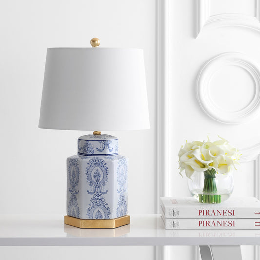Norfolk Table Lamp (Set of 2) by HedgeApple Essentials in blue, white. Made from unique in a modern style.