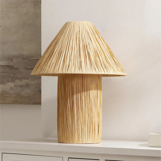 Oregon Paper Rope Table Lamp by HedgeApple Essentials in natural. Made from unique in a transitional style.