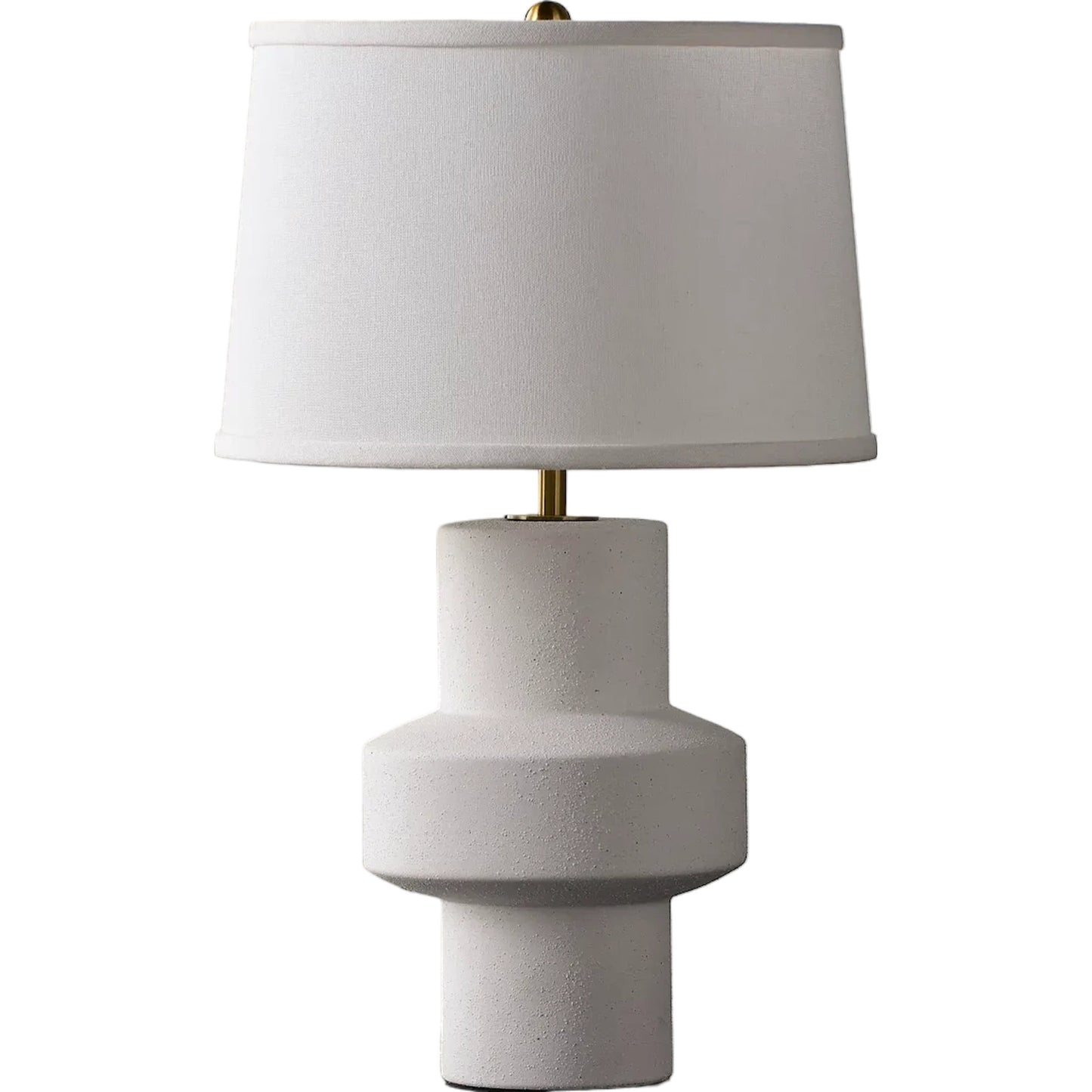 002 SI-2245003 | Lifestyle | Tabou Accent Table Lamp by Surya in white, translucent, gold and paintedpainted. Made from ceramic, linen, plastic, iron in a modern style.