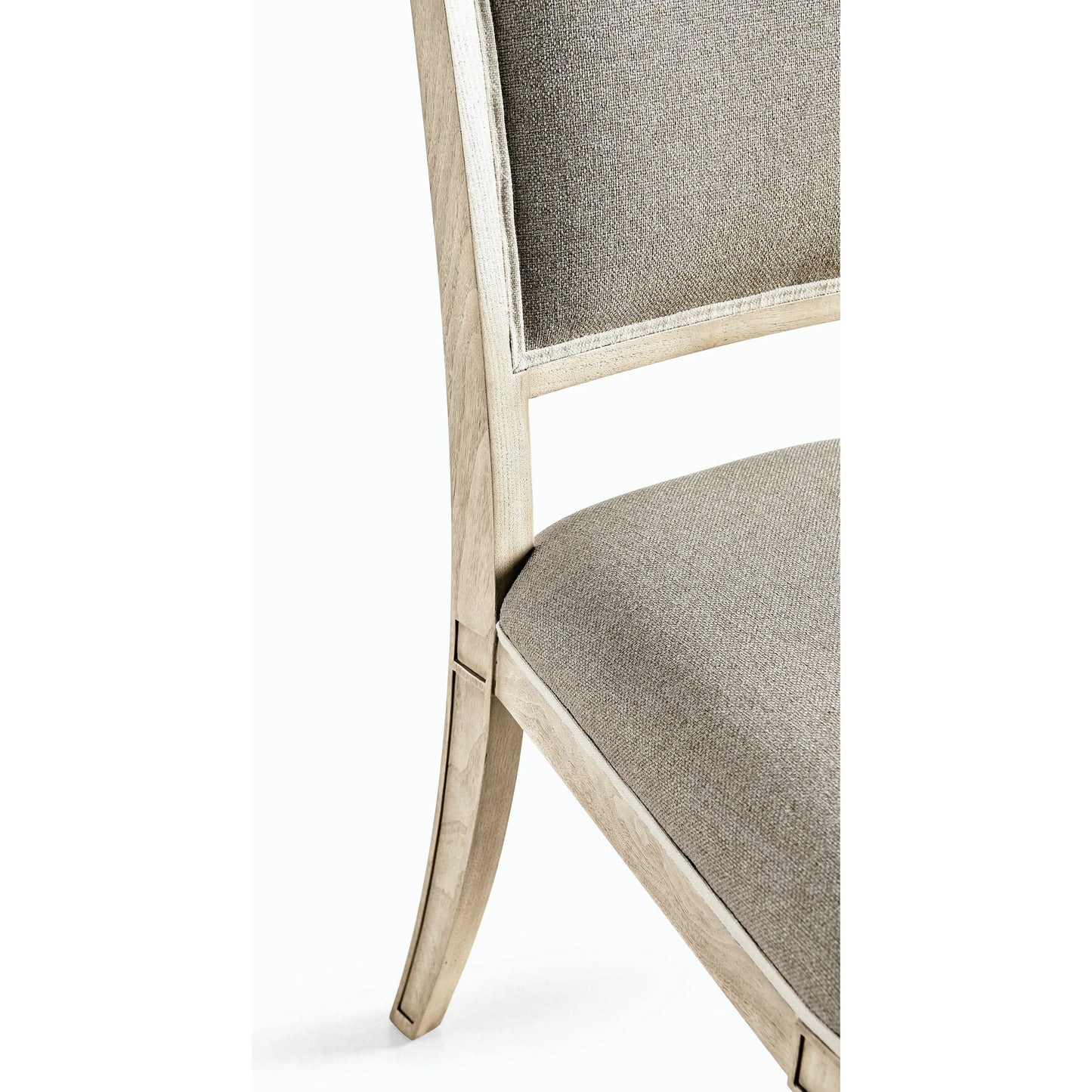 008 SI-2186305 | Closeup | Timeless Flare Uph. Side Chair by Jonathan Charles. Made from beech wood, foam, fabric in a modern style.