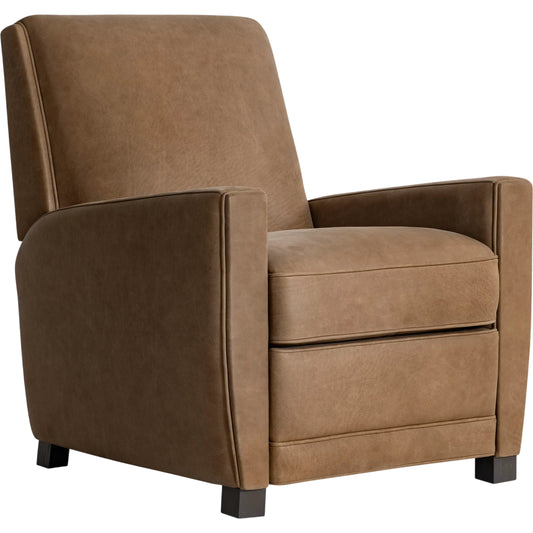 001 SI-2626344 | Primary Silo | Bastille Leather Recliner Tan by Bernhardt in brown. Made from leather in a unique style.