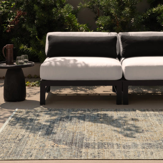 Tejal TEJ04 Indoor/Outdoor Rug by Jaipur Living in tan, beige, gray. Made from 100% polyester in a unique style.