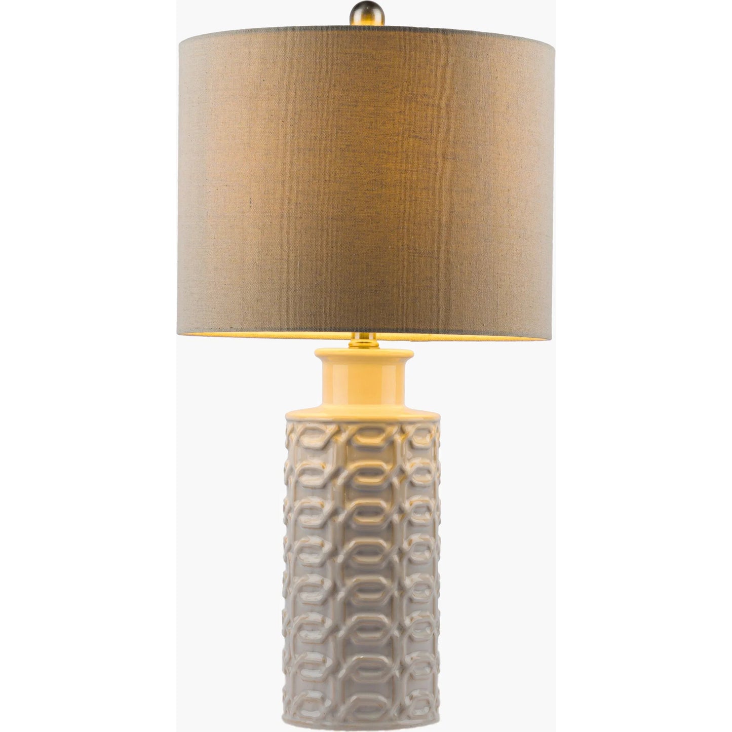 002 SI-1876784 | Additional Silo | Austell - 29770 by Surya in white and glazedbrushed. Made from linen, polyester, ceramic, metal in a coastal style.