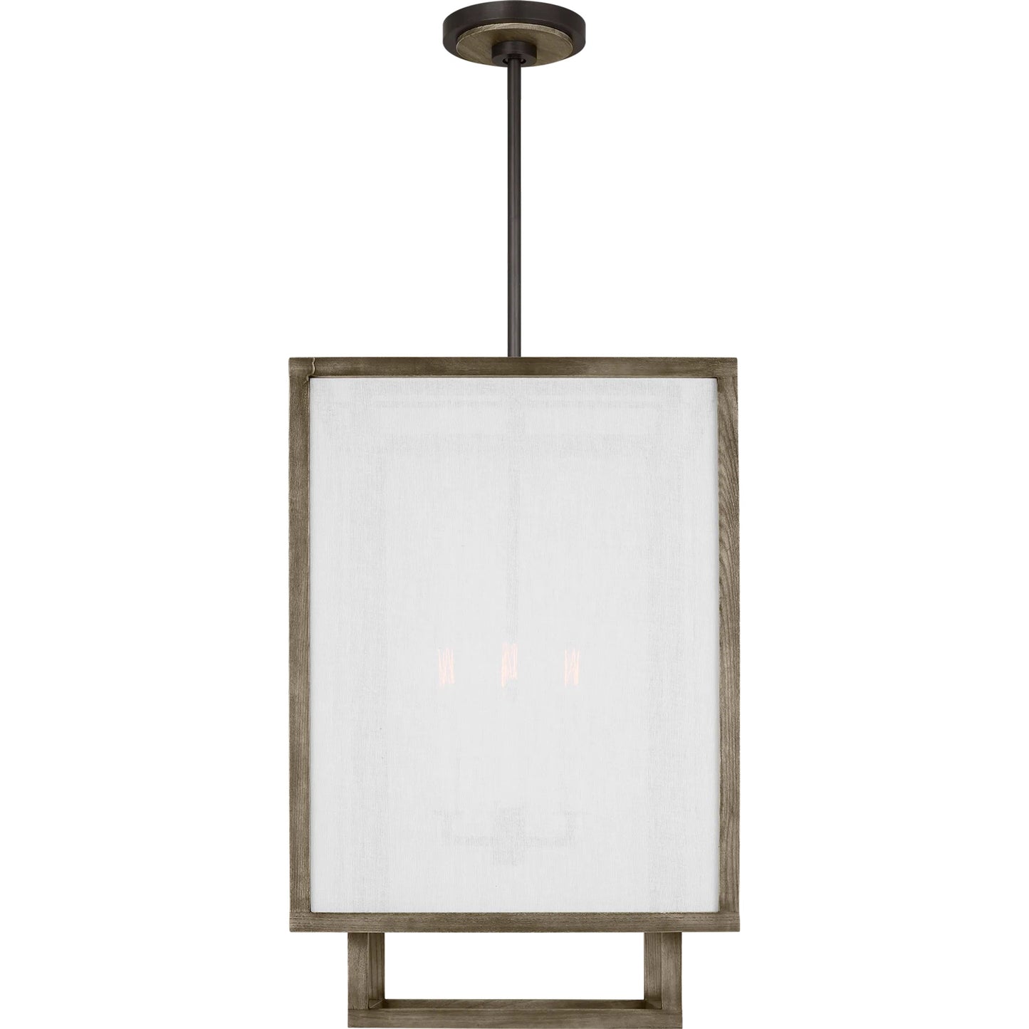 001 SI-2235732 | Primary Silo | Brockway Medium Lantern by Visual Comfort & Co. in weathered oak wood. Made from unique in a modern style.
