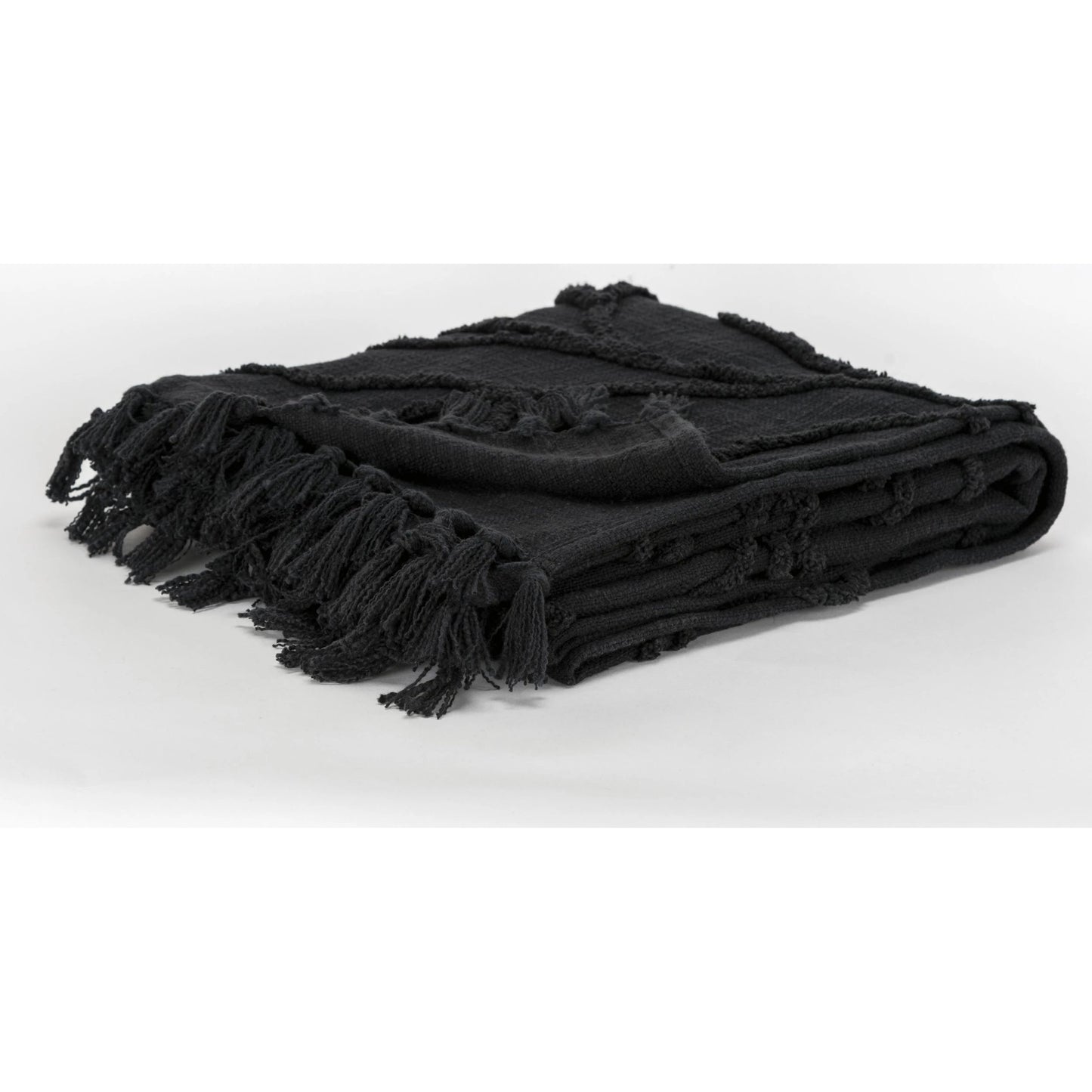 043 SI-2023648 | Closeup | Silverdale Throw by HedgeApple Essentials. Made from woven textured cotton in a modern style.