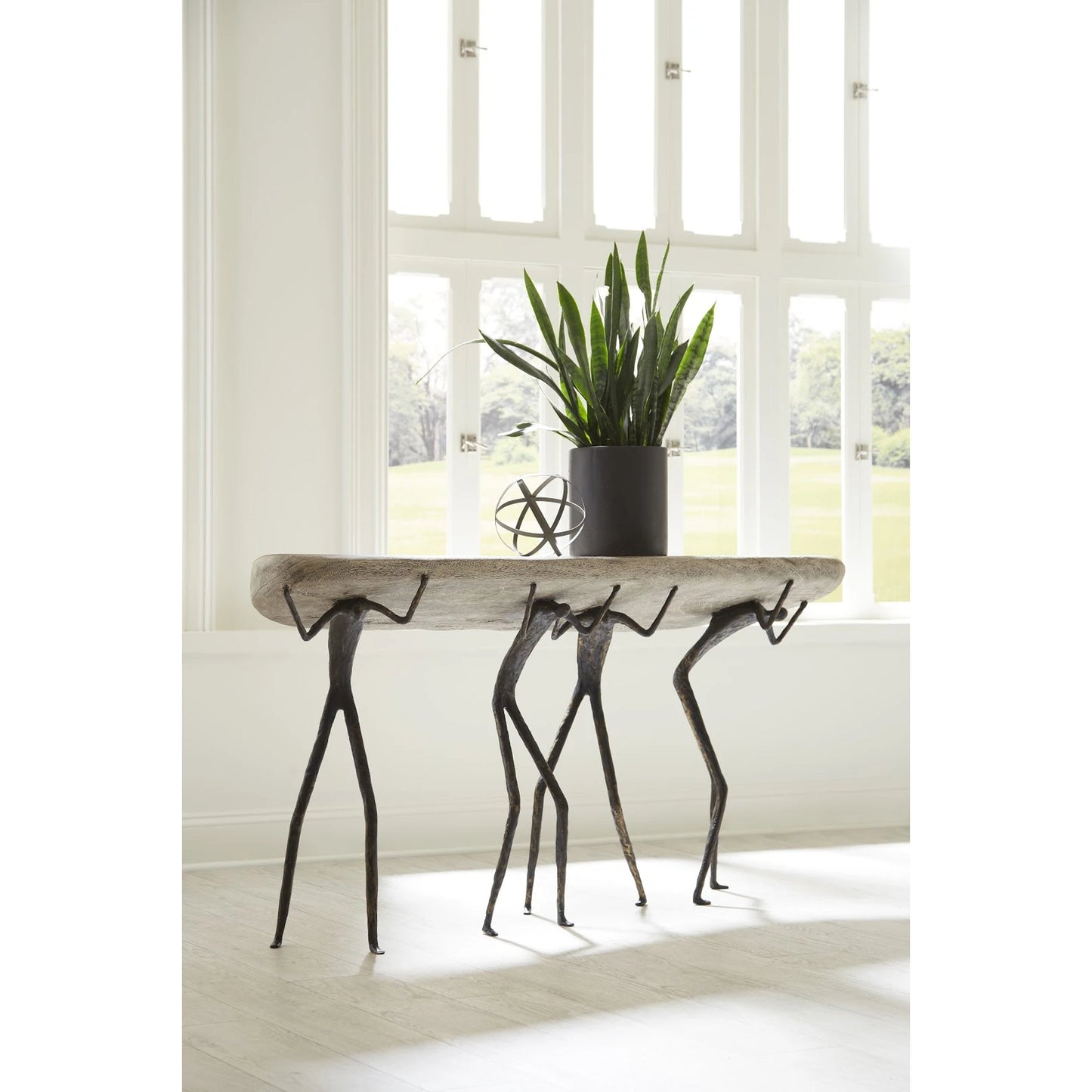 003 SR-939334 | Additional Silo | Atlas Rounded Console Table by Phillips Collection. Made from unique in a eclectic & global style.