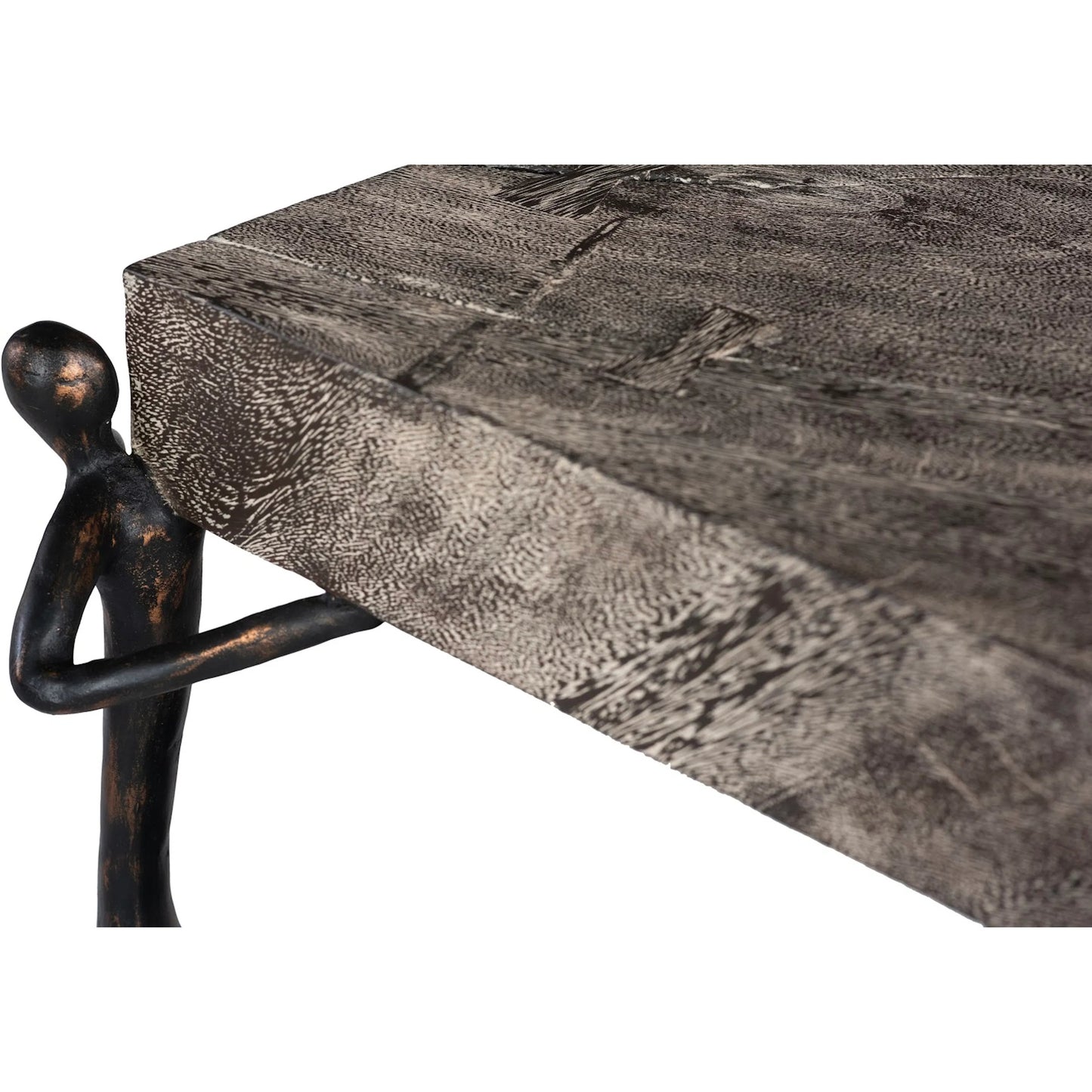 004 SR-939349 | Additional Silo | Atlas Side Table Chamcha Wood, Gray Stone by Phillips Collection in gray, black and gray. Made from wood, chamcha in a eclectic & global style.