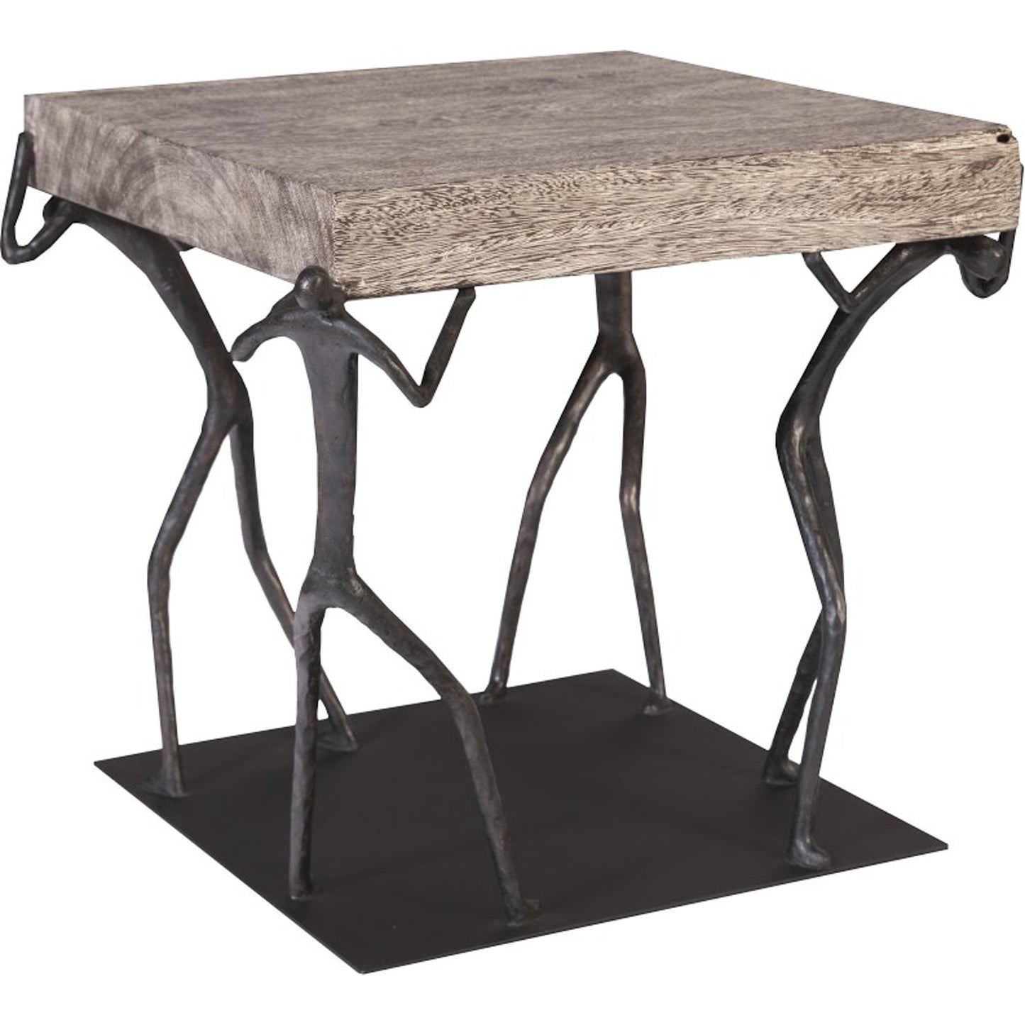 001 SR-939349 | Additional Silo | Atlas Side Table Chamcha Wood, Gray Stone by Phillips Collection in gray, black and gray. Made from wood, chamcha in a eclectic & global style.
