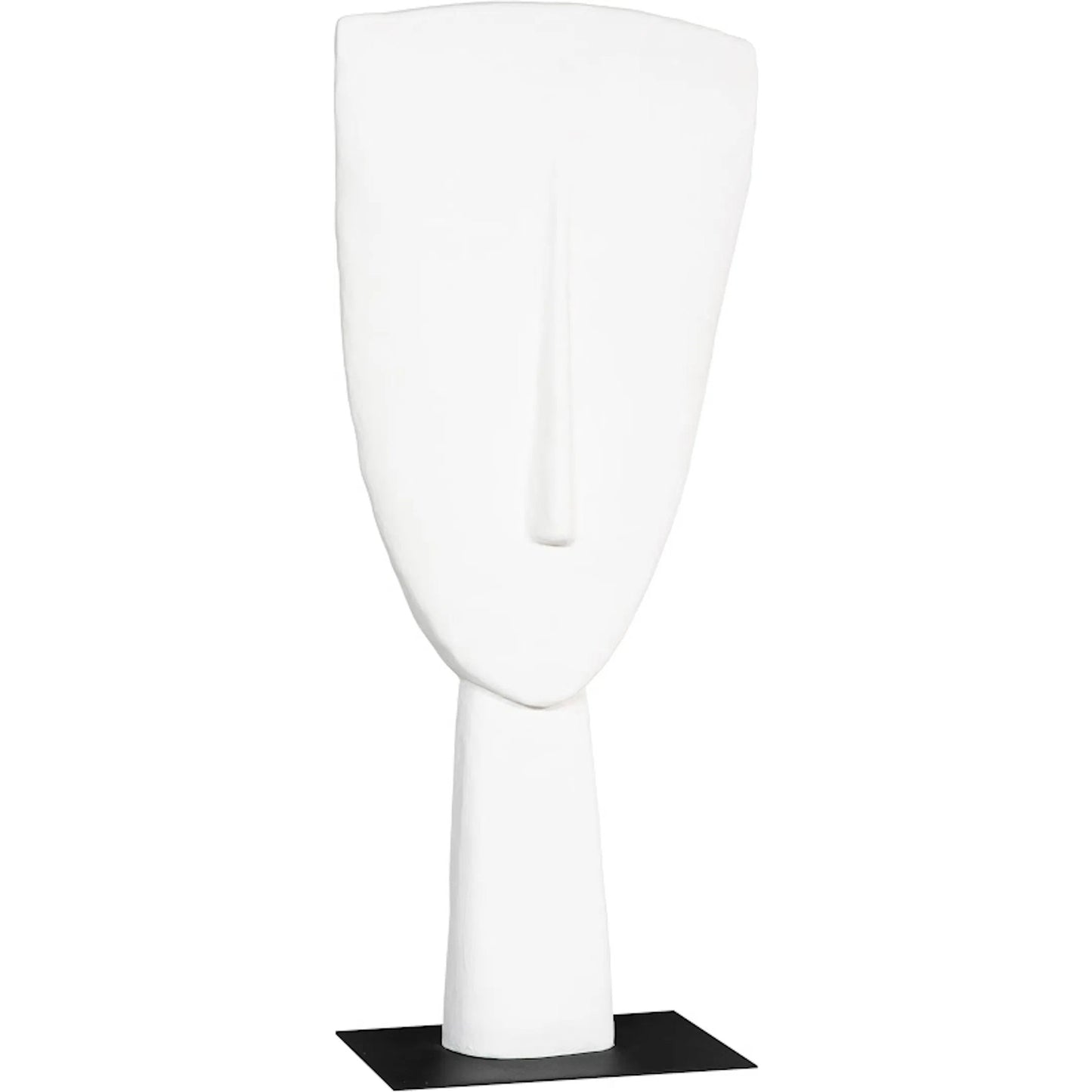001 SI-2299696 | Primary Silo | Cycladic Head Sculpture, Classic, White, Large by Phillips Collection in white. Made from fiberglass in a modern style.