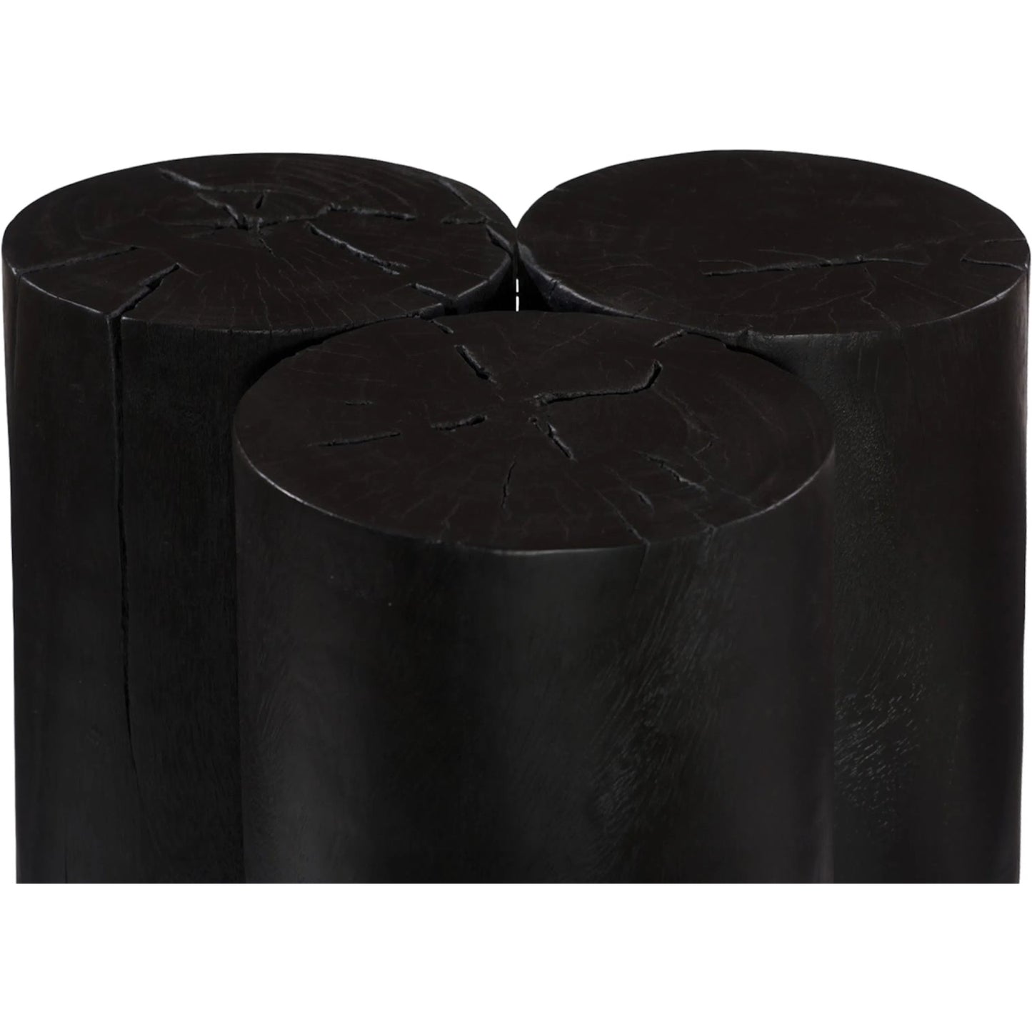 018 SI-2452539 | Closeup | Triflora Side Table by Phillips Collection. Made from wood, chamcha wood in a transitional style.