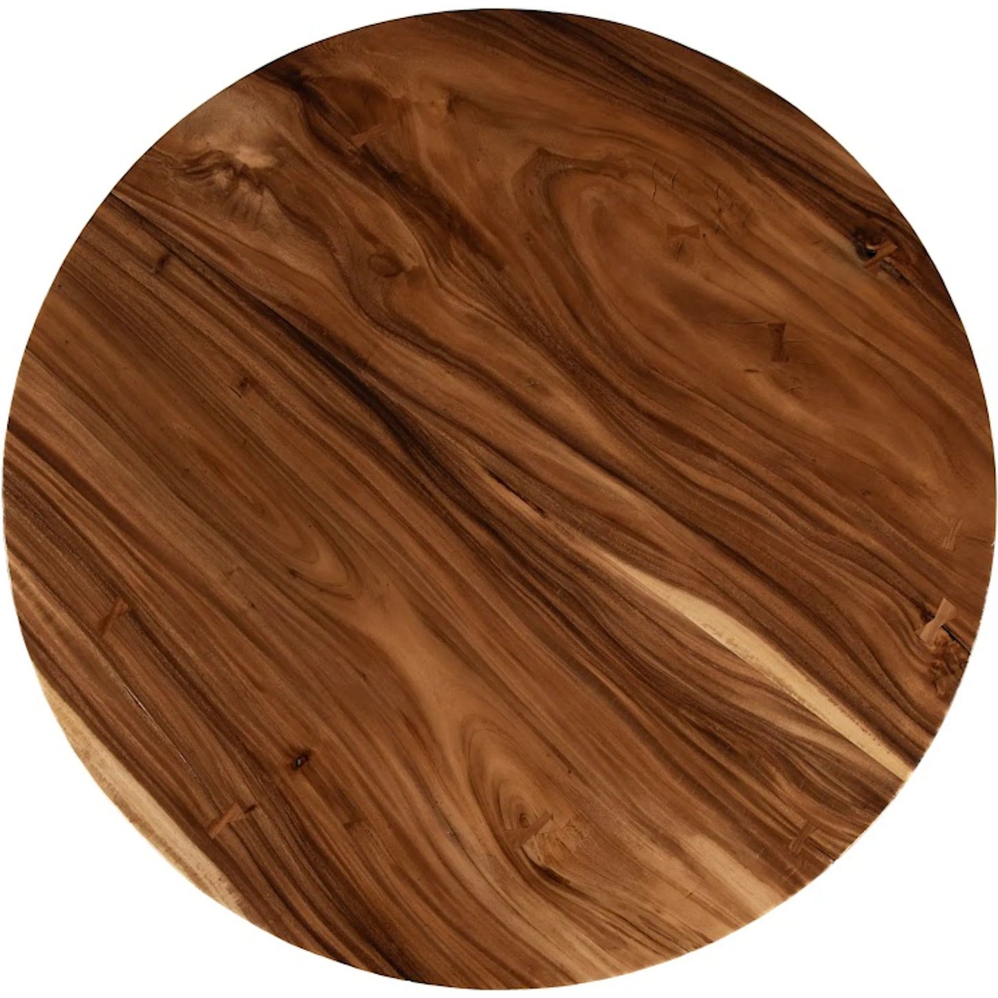 002 SI-2452523 | Additional Silo | Fling Round Dining Table with Acrylic Legs by Phillips Collection in brown and natural. Made from wood, chamcha wood acrylic in a unique style.