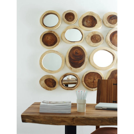 Chuleta Wall Tile by Phillips Collection in brown. Made from wood in a eclectic & global style.