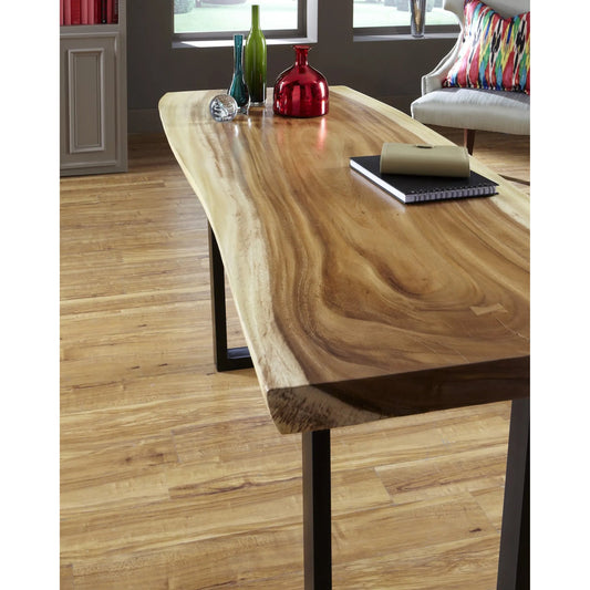 Origins Freeform Desk by Phillips Collection in brown. Made from wood in a modern style.