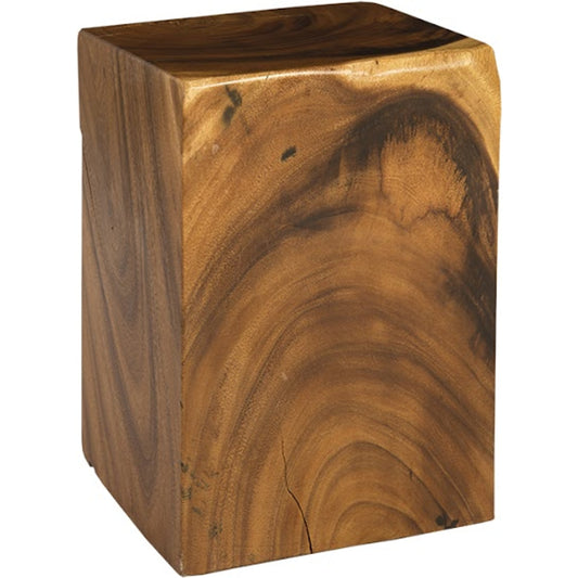 Prism Stool by Phillips Collection in brown. Made from wood, chamcha in a eclectic & global style.