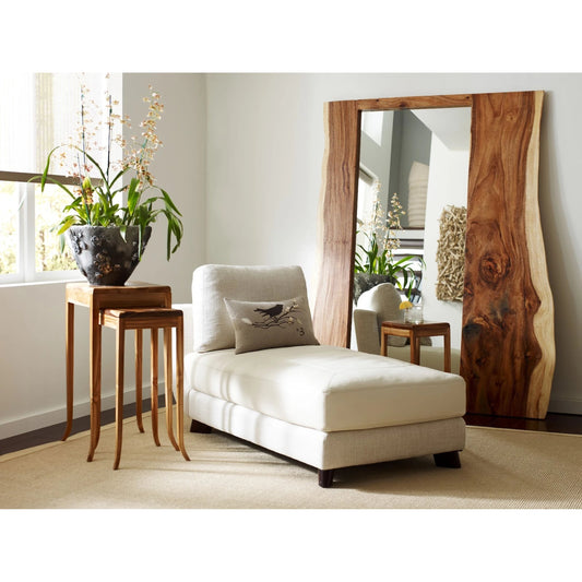 Split Slab Mirror by Phillips Collection in brown. Made from wood in a modern style.