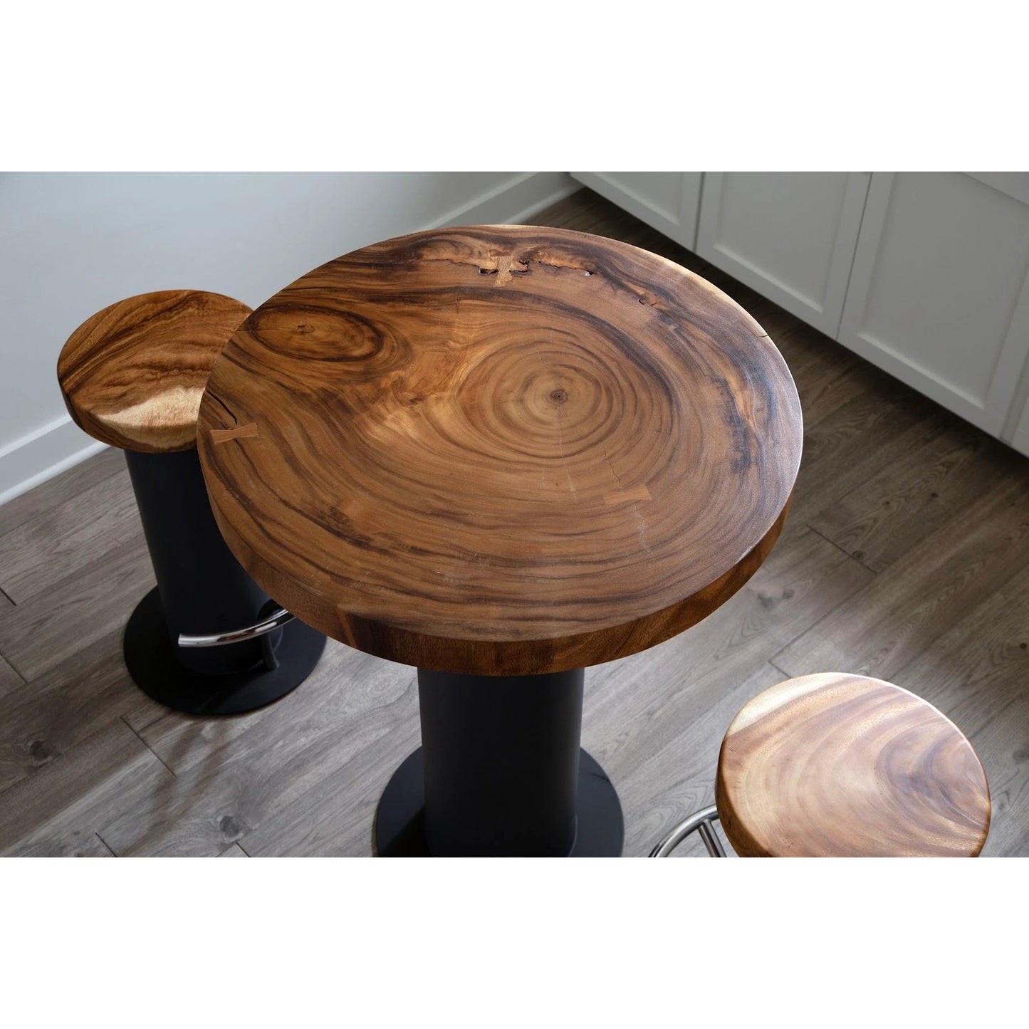 011 SR-820281 | Lifestyle | Concrete Bar Table by Phillips Collection in gray, brown. Made from wood, concrete in a modern style.