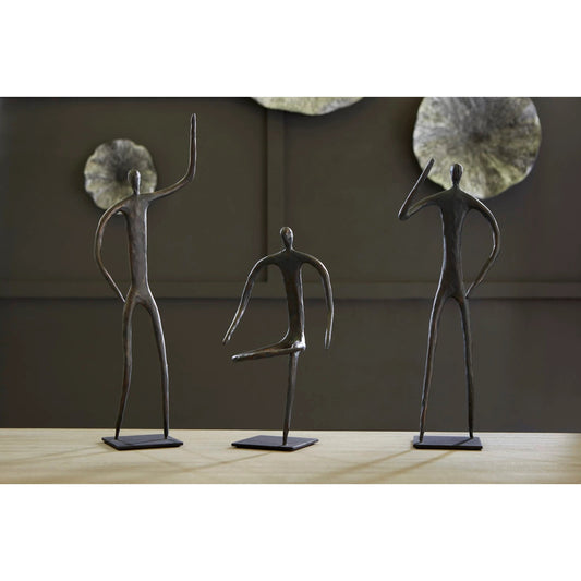 Sitting Figure Sculpture by Phillips Collection in bronze and bronze. Made from metal in a eclectic & global style.