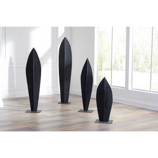 Carved Leaf on Stand by Phillips Collection. Made from wood in a eclectic & global style.