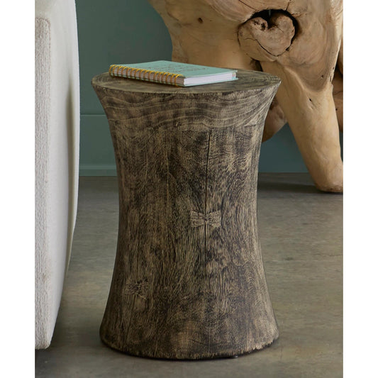 Drum Stool Mango Wood, Gray Stone by Phillips Collection in gray stone. Made from wood in a eclectic & global style.