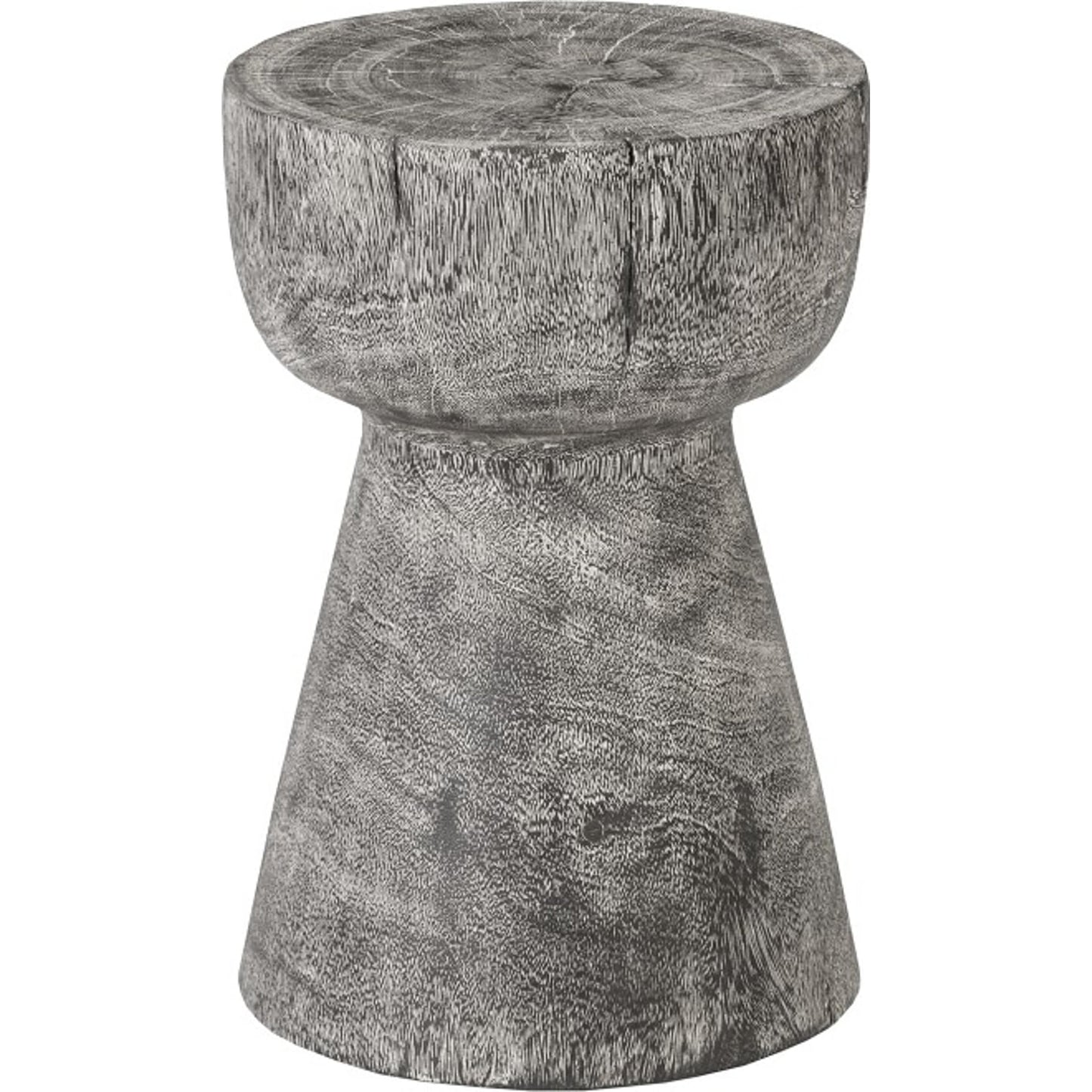 001 SR-939418 | Additional Silo | Chamcha Wood Stool by Phillips Collection in gray stone. Made from wood, chamcha in a eclectic & global style.