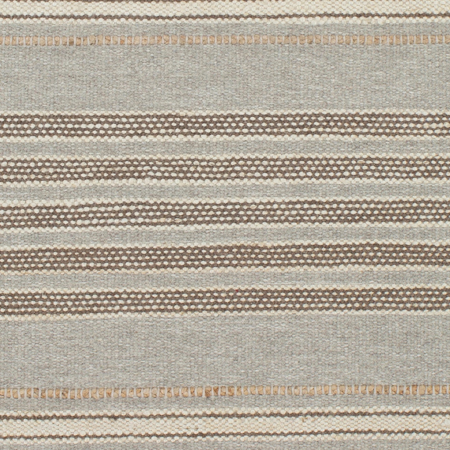 007 SR-754651,SR-754652,SR-754653 | Closeup | Thebes Rug - 23251 by Surya in medium gray, cream, charcoal, beige. Made from 70% wool, 30% jute in a unique style.