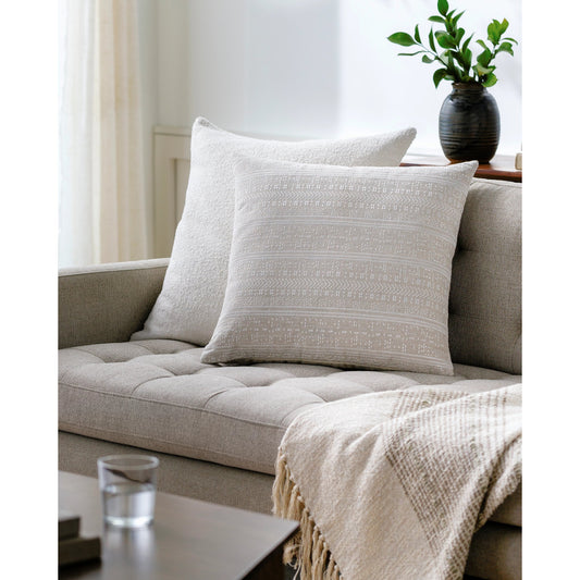 Theodore Accent Pillow - 532621 by Surya. Made from linen, cotton in a modern style.