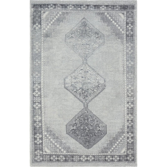 001 SI-2355077,SI-2355078,SI-2355079,SI-2355080,SI-2355081,SI-2386484 | Primary Silo | Theo THO02 Rug by Jaipur Living in gray. Made from 60% pet yarn 40% cotton in a unique style.