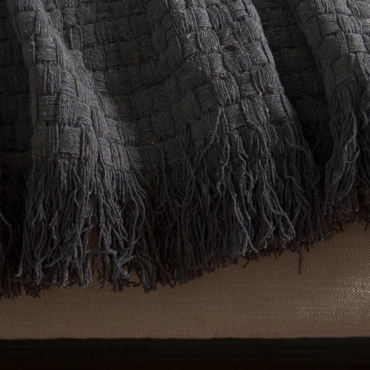 Caldwell Throw by HedgeApple Essentials. Made from cotton in a rustic style.