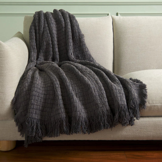 Caldwell Throw by HedgeApple Essentials. Made from cotton in a rustic style.