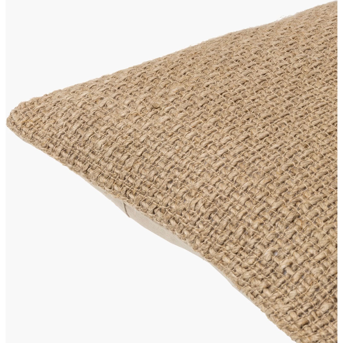 002 SI-2049771,SI-2049772 | Closeup | Thurstan Pillow - 481603 by Surya in slate grey taupe, khaki, sage, pearl. Made from front: 100% linen, back: 100% cotton in a modern style.