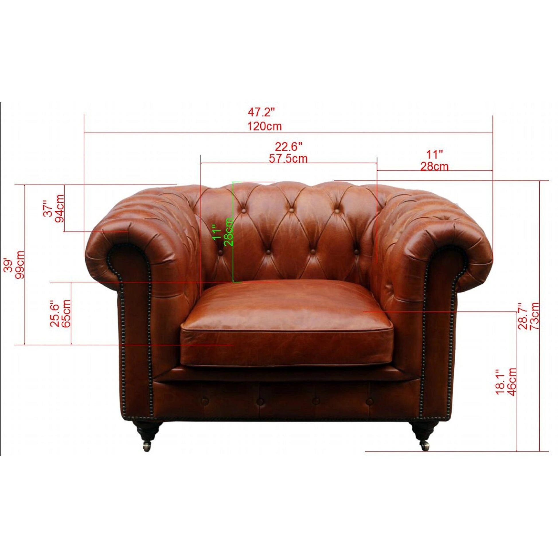 Paris Club Chester Bay Chair by Pasargad Home in brown. Made from leather in a transitional style.