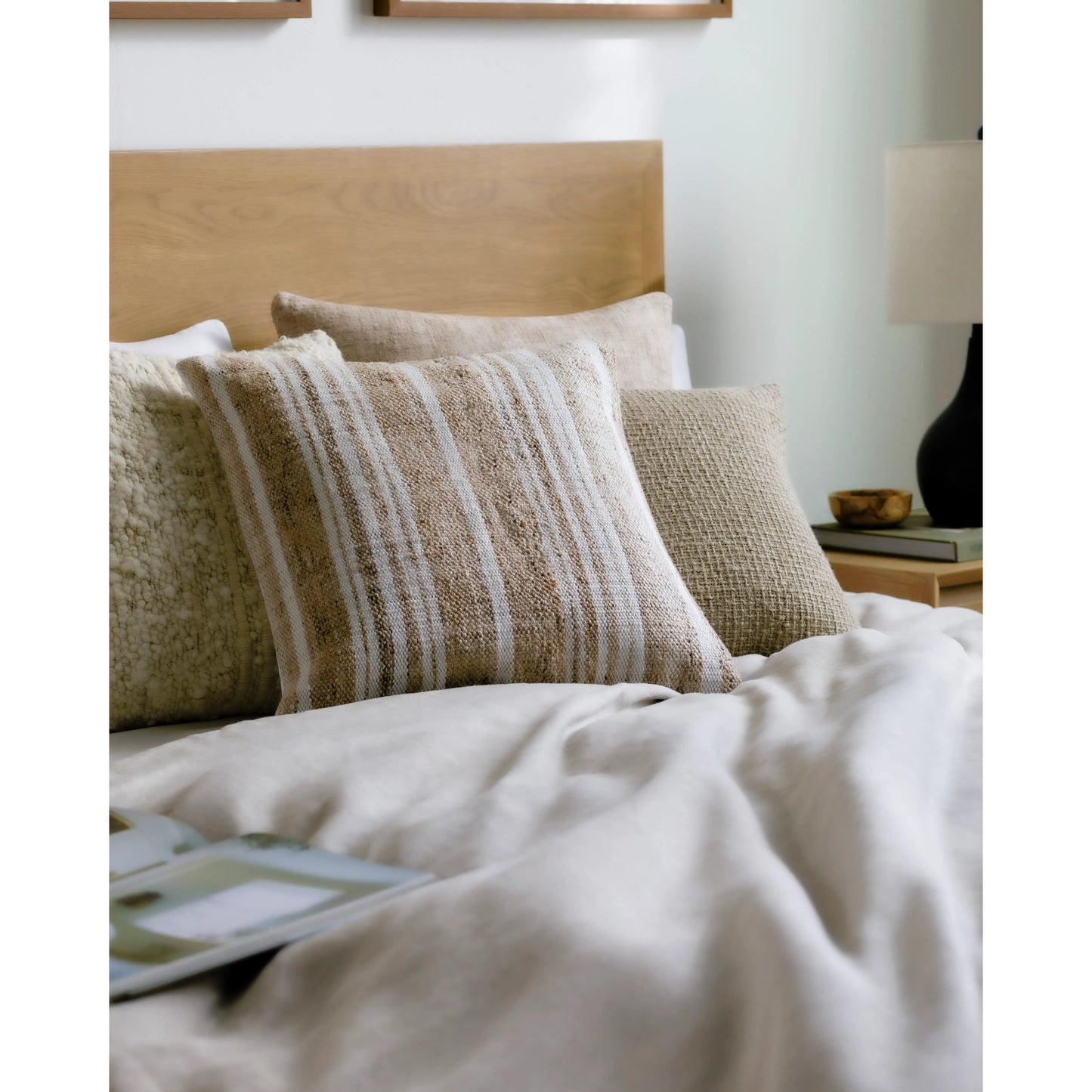 003 SI-2165169,SI-2165170,SI-2165171,SI-2165172,SI-2165173,SI-2165174 | Lifestyle | Terrain Accent Pillow - 533820 by Surya in tan, off-white. Made from recycled pet yarn, polyester in a modern style.