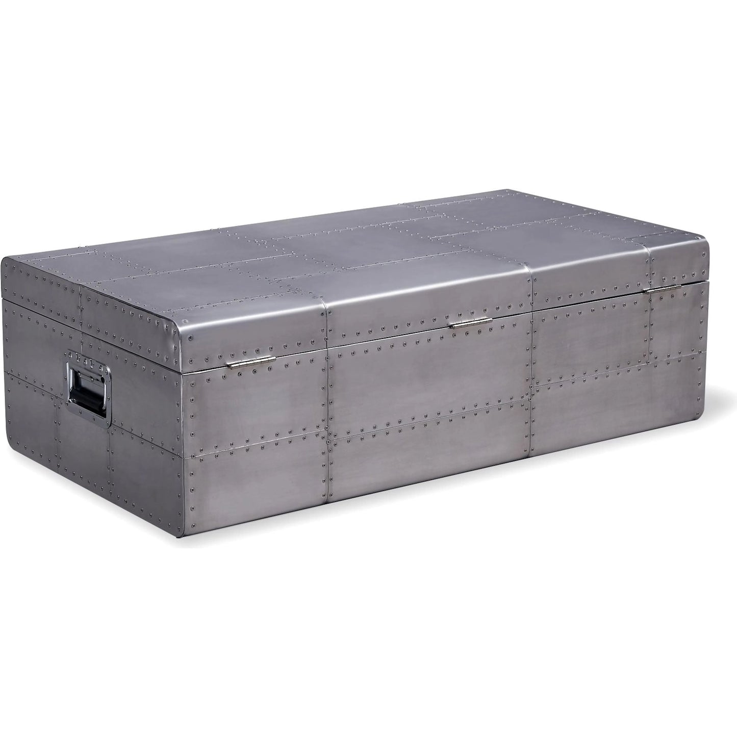 008 SI-2633358 | Lifestyle | Elias Trunk by Zentique in aluminum and silver. Made from aluminum in a unique style.