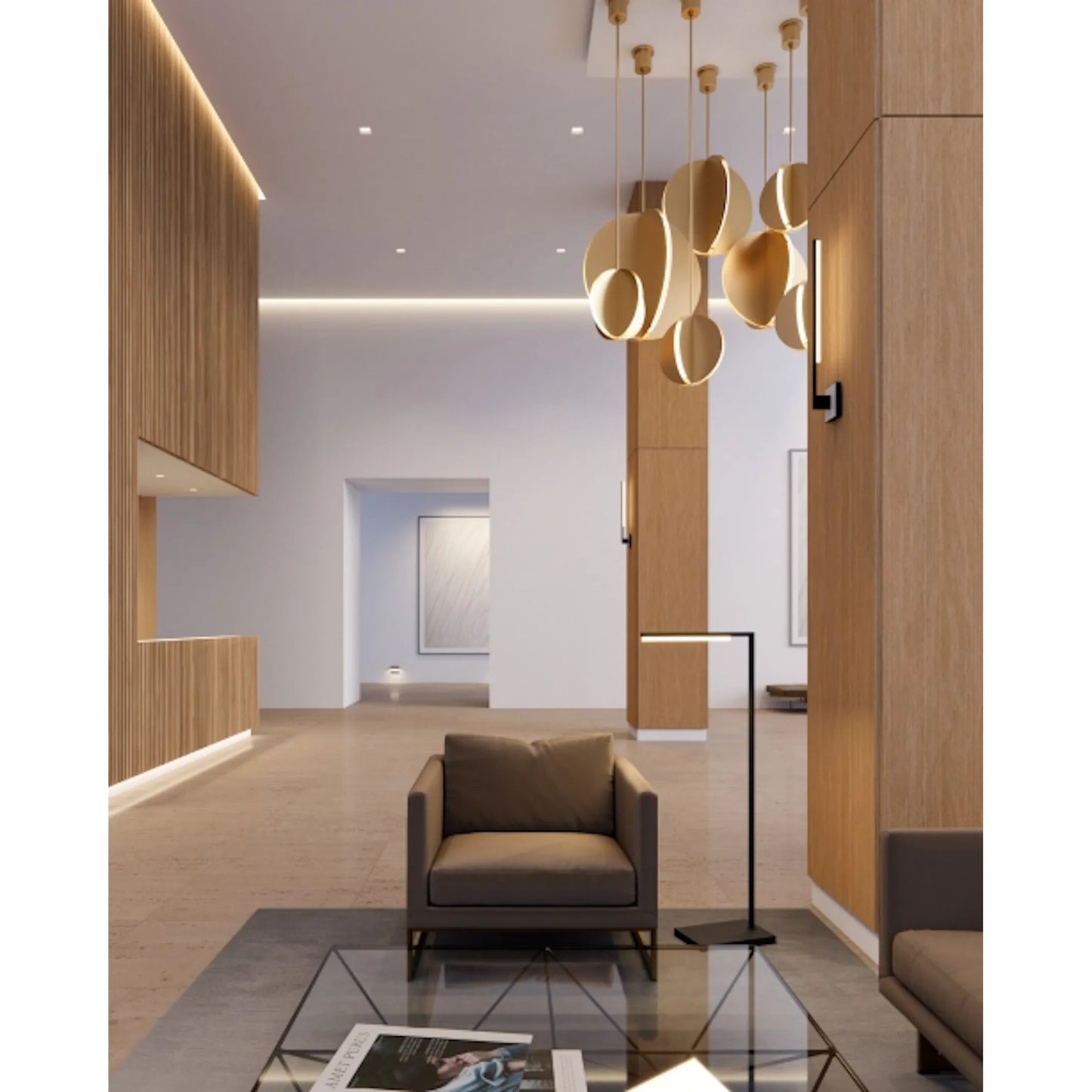 006 SI-2231899,SI-2231900 | Unknown | Bau 28 Pendant by Visual Comfort & Co.. Made from aluminum in a unique style.
