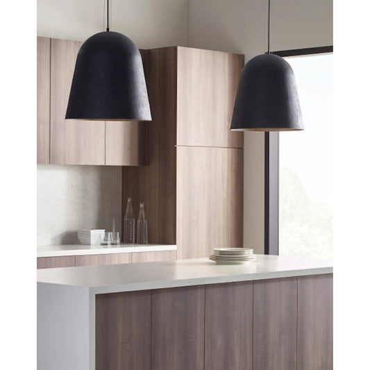 Fett Pendant by Visual Comfort & Co. in weathered zinc. Made from steel in a modern style.