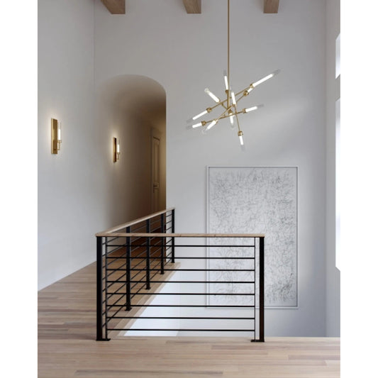 Linger Wall Light by Visual Comfort & Co. in nightshade black. Made from aluminum in a transitional style.