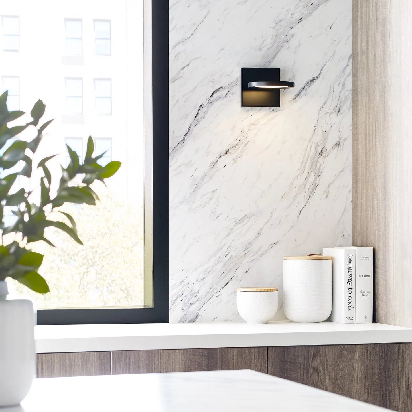002 SR-808117 | Additional Silo | Spectica Wall Sconce by Tech Lighting in matte black. Made from aluminum in a modern style.