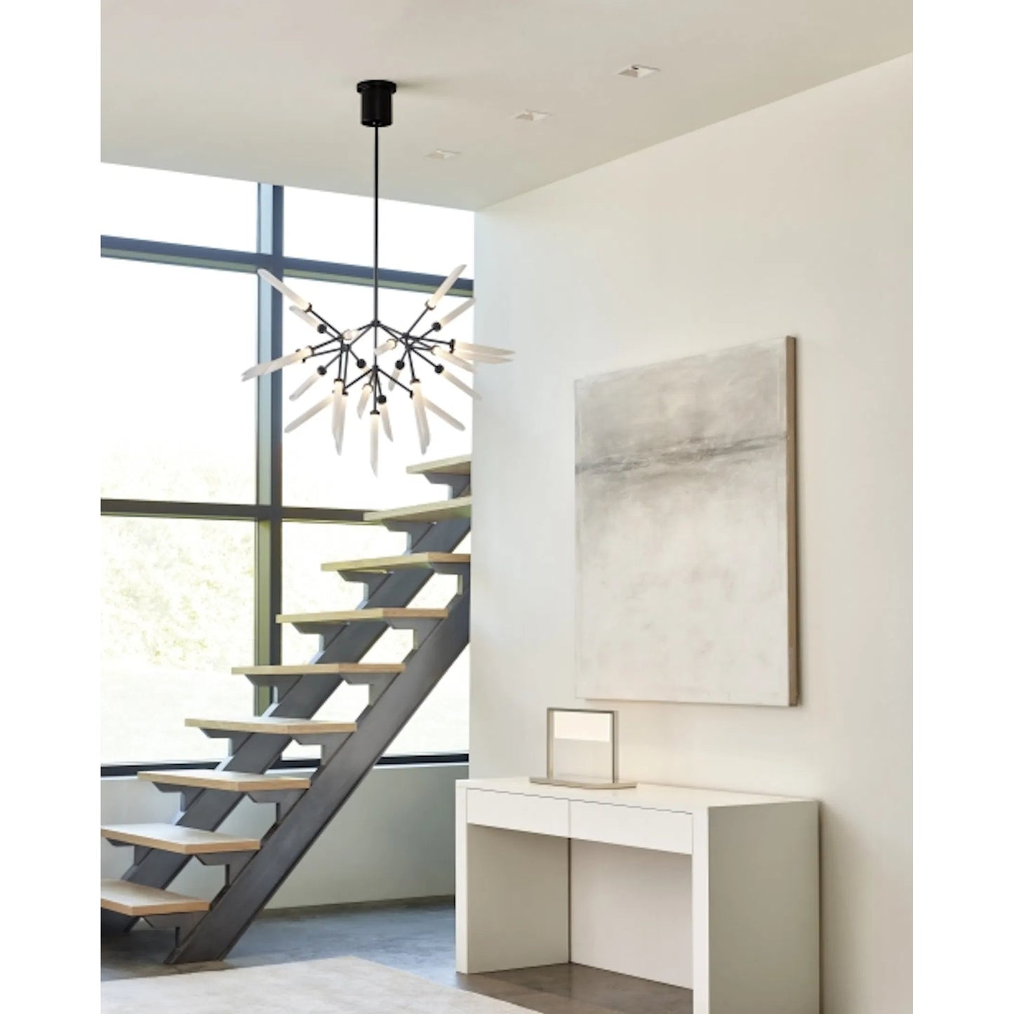016 SR-808122,SR-808123 | Lifestyle | Spur Chandelier by Tech Lighting. Made from aluminum in a modern style.