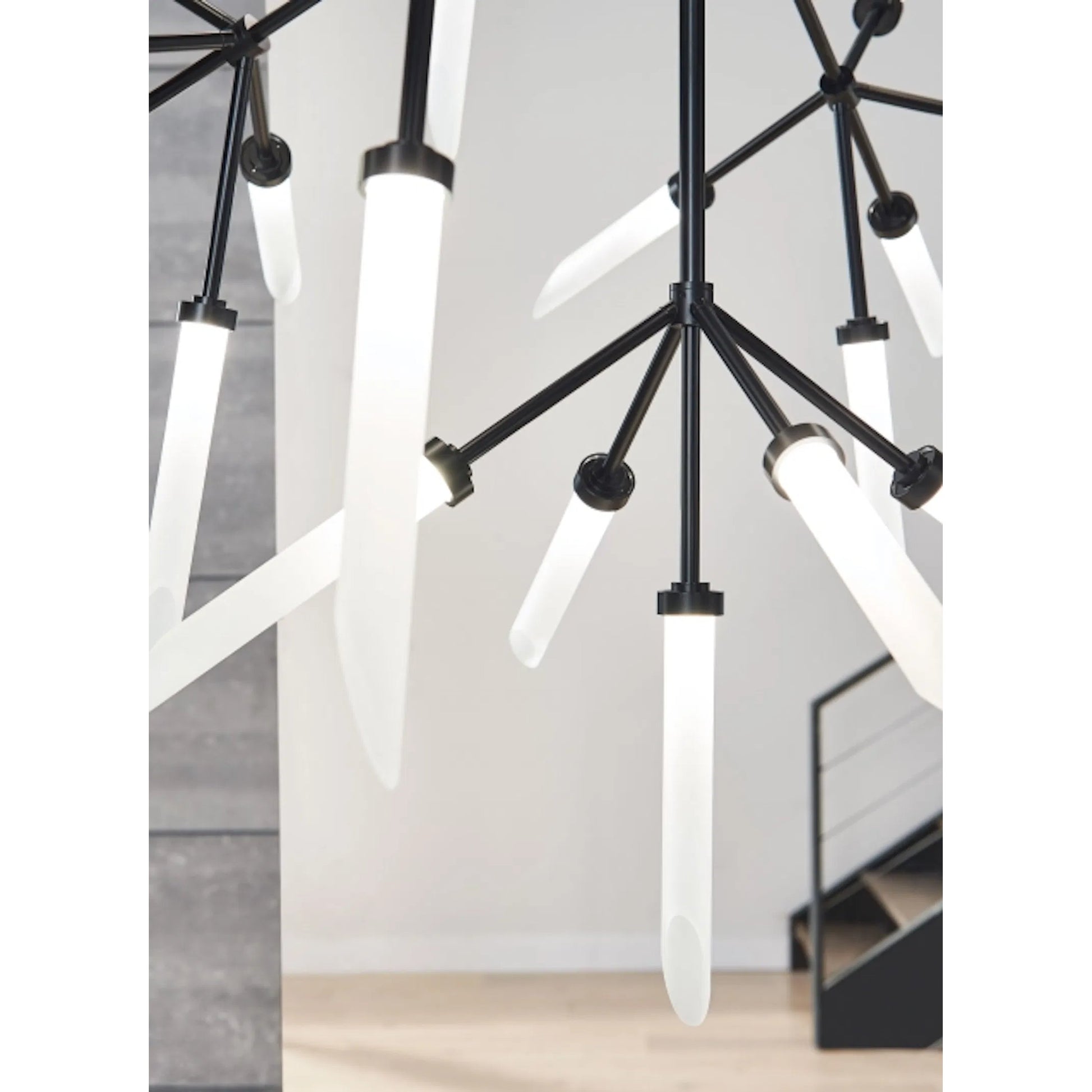 Spur Chandelier by Tech Lighting. Made from aluminum in a modern style.