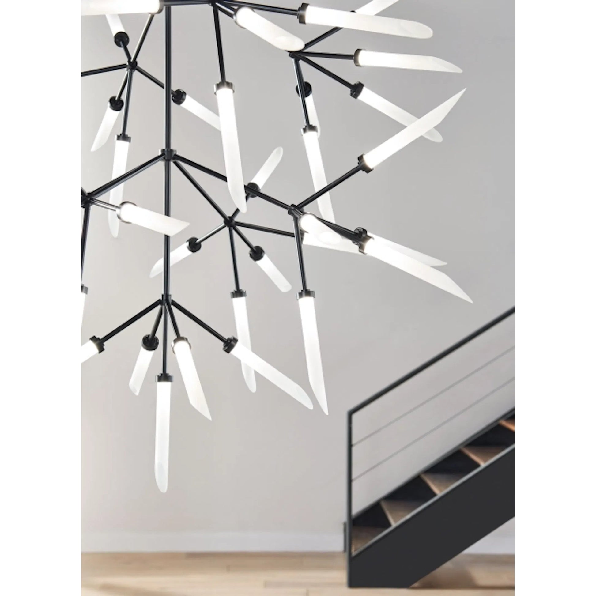 Spur Chandelier by Tech Lighting. Made from aluminum in a modern style.