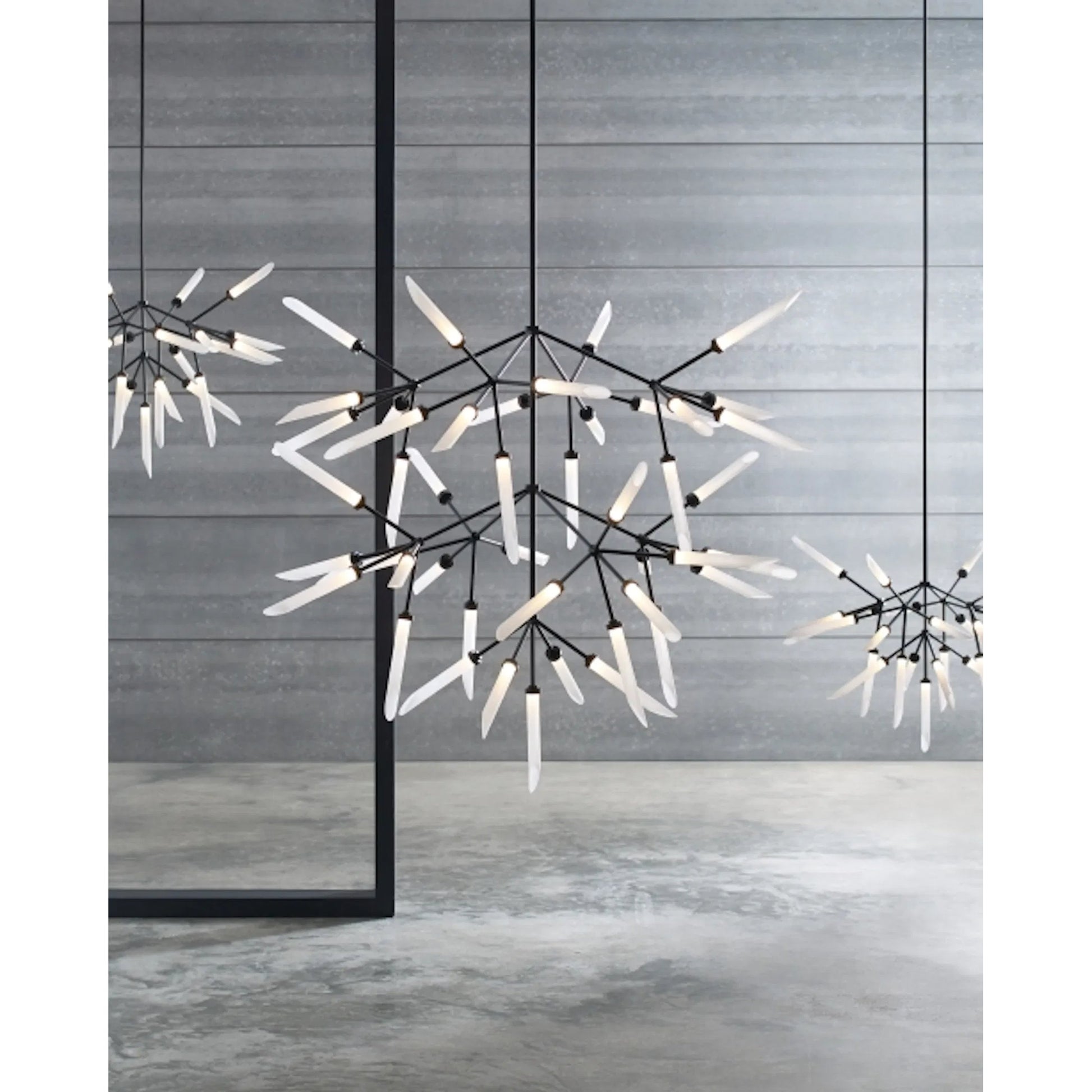 Spur Chandelier by Tech Lighting. Made from aluminum in a modern style.
