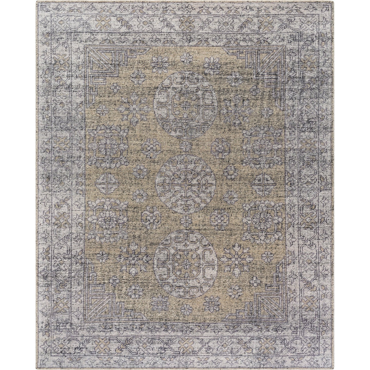 001 SI-2165854,SI-2165855,SI-2165856,SI-2165857,SI-2165858 | Primary Silo | Tulu Rug - 539859 by Surya in grey, desert sand, metallic - silver, ash. Made from wool in a unique style.