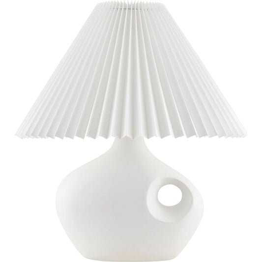 Tolve Accent Table Lamp by Surya. Made from ceramic, linen, plastic in a modern style.