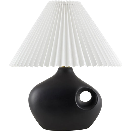 Tolve Accent Table Lamp by Surya. Made from ceramic, linen, plastic in a modern style.