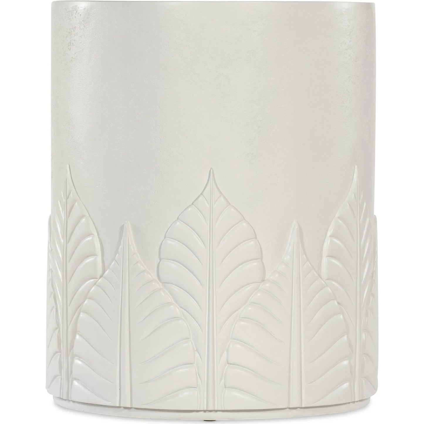 001 SI-2354012 | Primary Silo | Commerce and Market Amelia Round End Table by Hooker Furniture in white plaster. Made from wood, resin in a modern style.