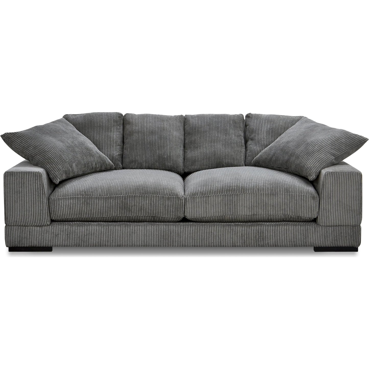 007 SI-2253948 | Additional Silo | Plunge Sofa by Moe's Home Collection in charcoal. Made from upholstery: 100% polyester, solid eucalyptus frame, plywood (fixed rubber wood feet), springs, webbing support, high density foam, fill in a unique style.
